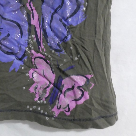 TANGERINE | size 10 | Butterfly Print Tee / T-Shirt | NWOT - Picture 8 of 13